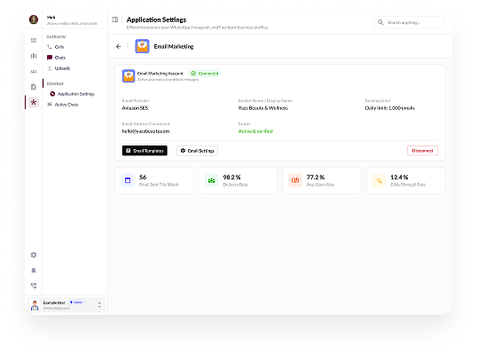 Email Marketing - Create beautiful, targeted emails that get results. Stay connected with your audience through promotions, newsletters, and smart follow-ups.